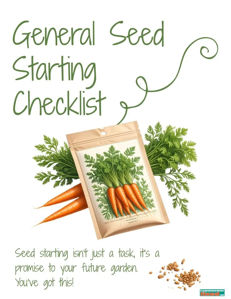 Seed Starting Checklist Cvr