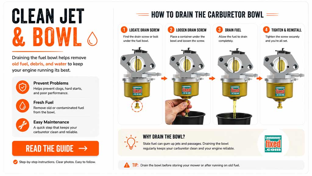Carb Bowl Drain